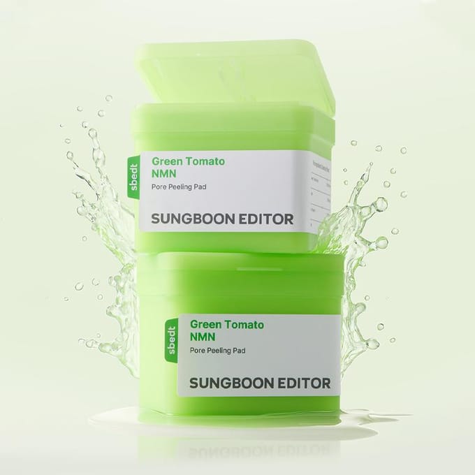 [SUNGBOON EDITOR] Green Tomato NMN Pore Peeling Pad 60EA green