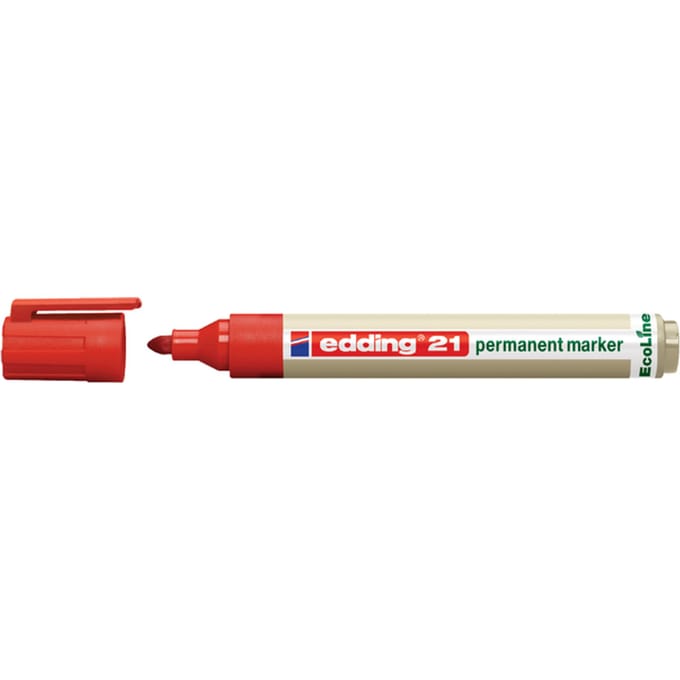 Viltstift edding 21 EcoLine rond rood 1.5-3mm