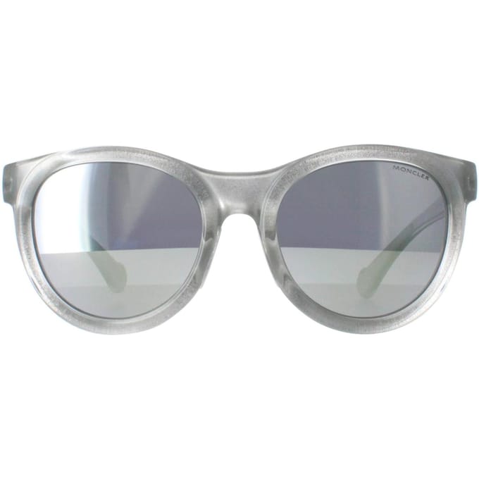 Moncler ML0087 20D grijze transparante spiegelzonnebril