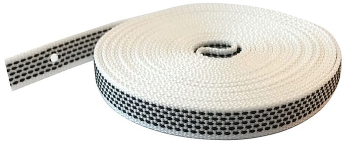 Selve Optrekband 14 mm, 7 meter - Zwart/wit