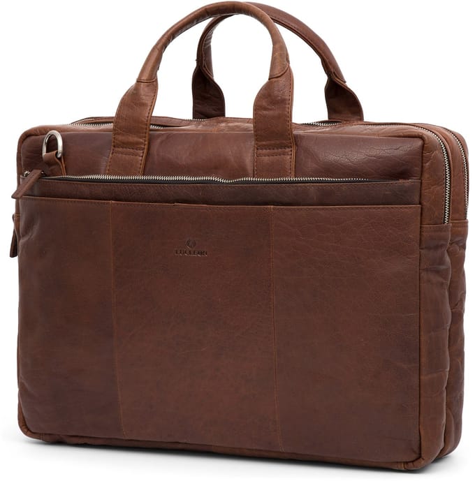 Montreal XL Tankleurige Leren Laptoptas