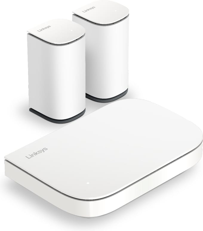 Linksys Velop Micro Mesh 6 - Router - WiFi 6 - Dual-band - Mesh WiFi - 3000 Mbps - 3-pack - Wit