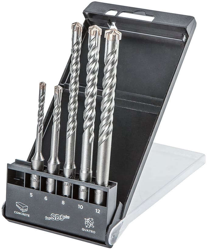 GRAPHITE Serie - Betonboorset - SDS Plus - 5-delig - Ø5-12mm