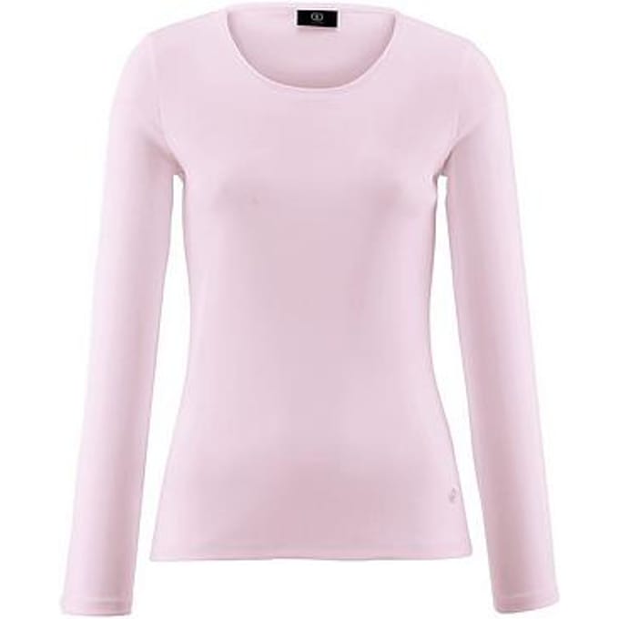 Shirt 100% katoen ronde hals Van Bogner roze