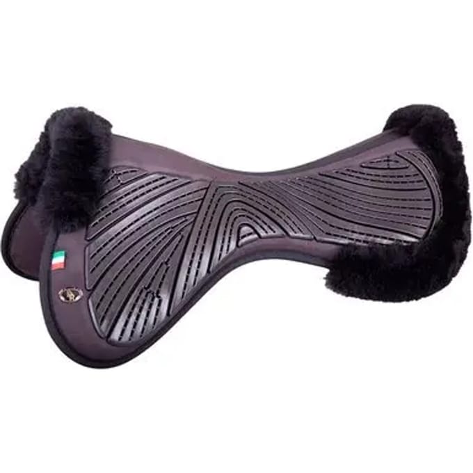 Schapenvacht zadelonderlegger voor paarden BR Equitation Memory Grip