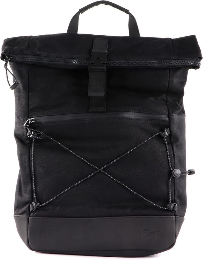 JOST Rugzak met laptopvak Ystad Courier Backpack Black Zwart
