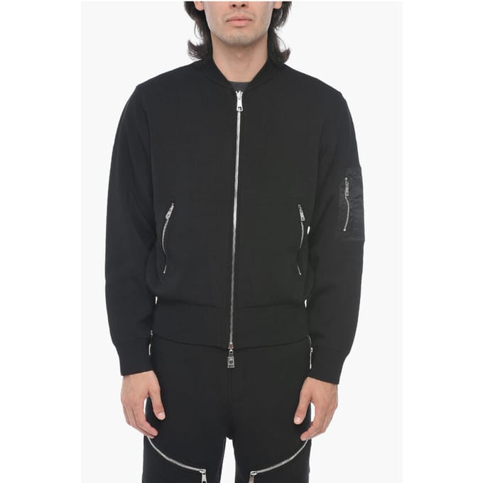 Omkeerbare baggy fit sweatshirt in zwart