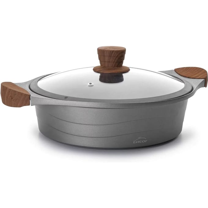 Lage pot van gegoten aluminium Lacor Stilo