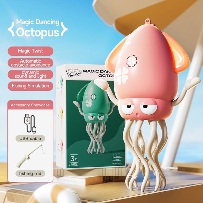 Magische Dansende Octopus Zwaaiende Octopus Octopus