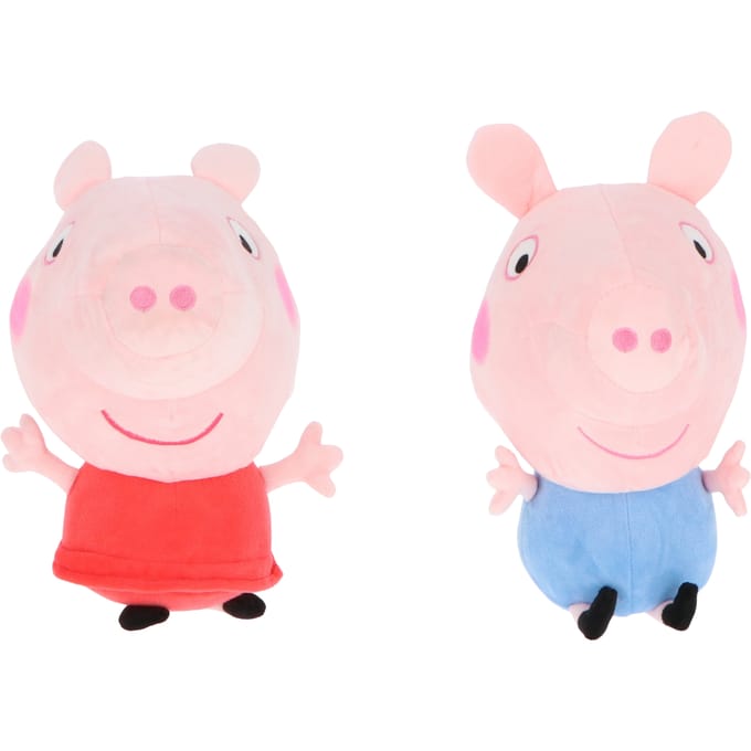 Peppa Pig pluche - Peppa & George - assortiment - 32 cm