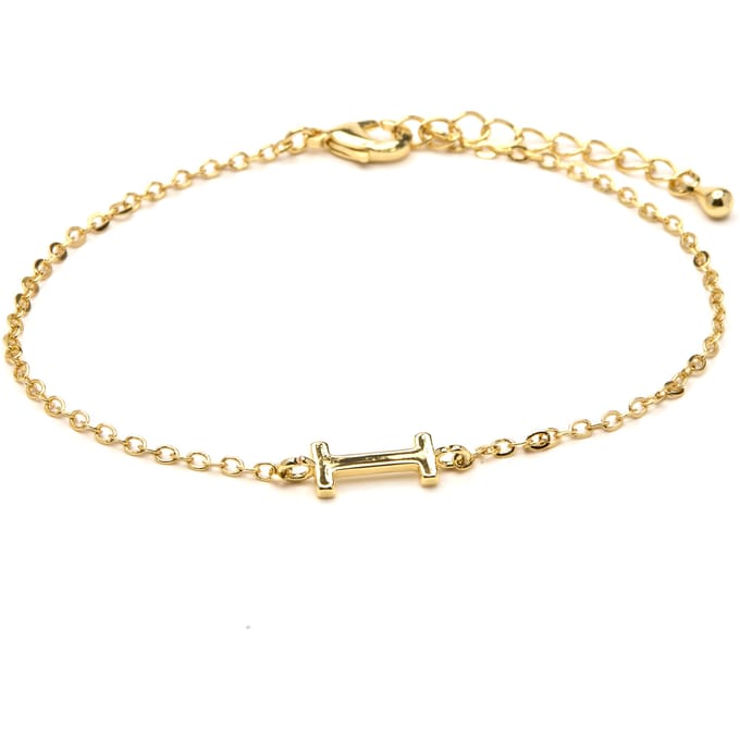 Luxenter Armband met 18-karaats geelgouden afwerking - Alphabet
