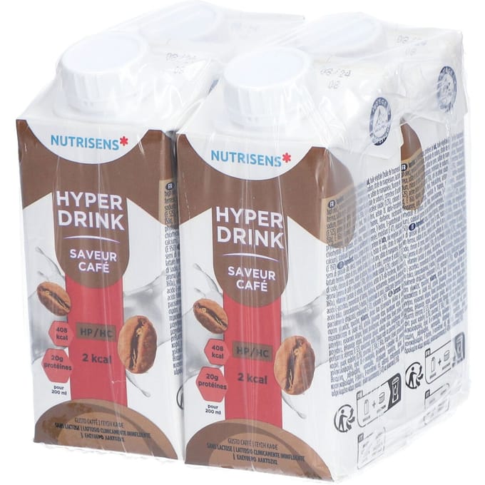 Hyperdrink HP/HC 2kcal Saveur Café 4x200 Voeding