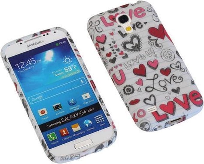 Love TPU back case cover hoesje voor Samsung Galaxy S4 Mini I9190