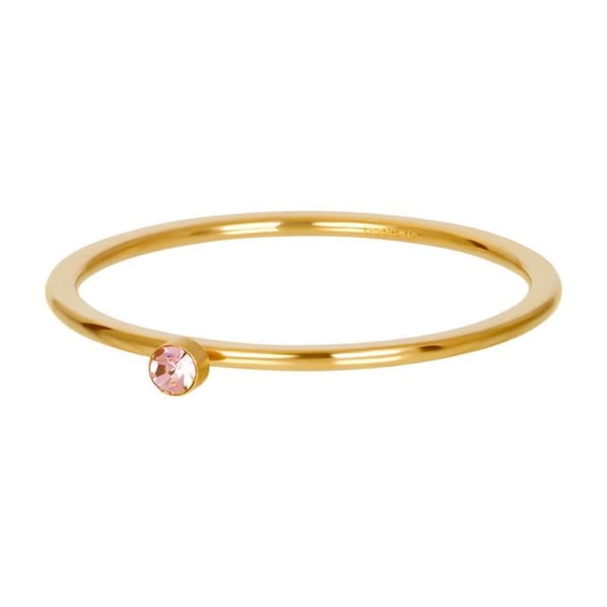 iXXXi invulring Pink 1 Stone Crystal R03908 (1MM)