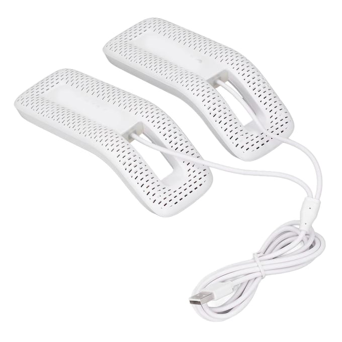 Désodorisant Sèche-chaussures Portable USB Électrique Sèche-chaussures pour Gants Chaussettes Boîte à Bijoux Blanc white