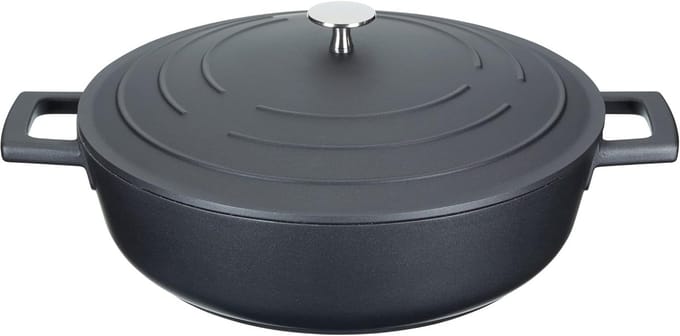 Gietaluminium 4L Ondiepe Braadpan met Deksel