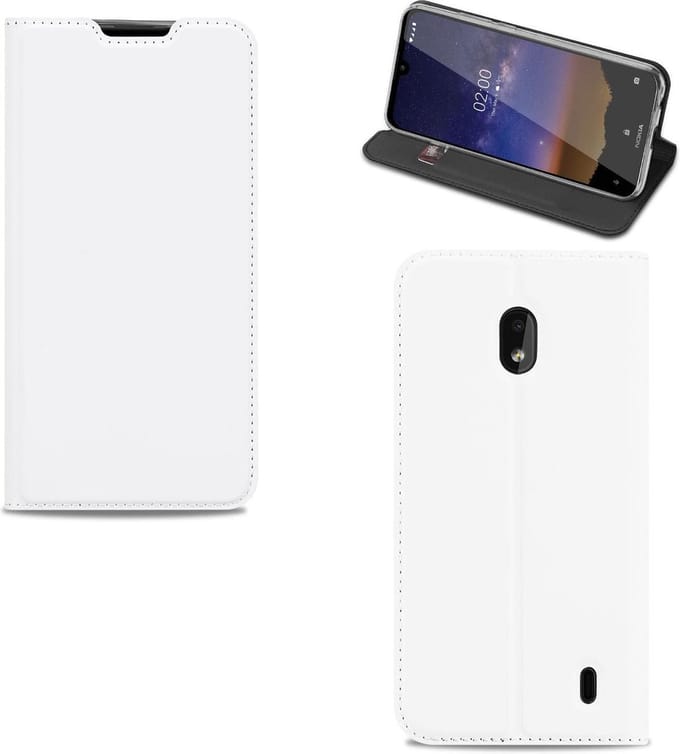Nokia 2.2 Hoesje Wit met Standaardfunctie