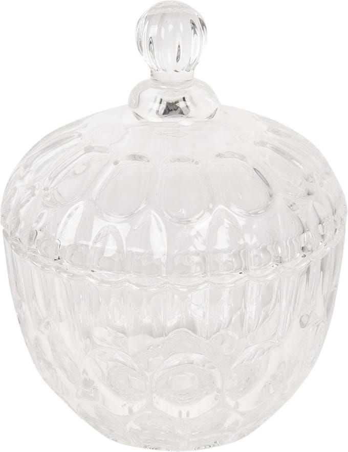 Clayre & Eef Glazen potje Ø 14x17 cm Glas