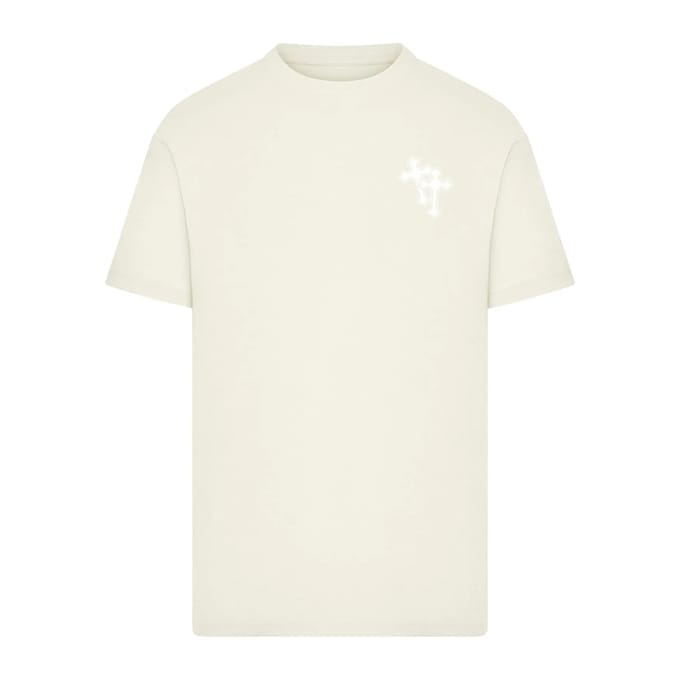 Mister Tee - Believe In Strength Heren Tshirt - S - Creme