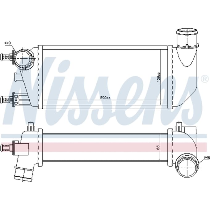 Intercooler NISSENS 96577