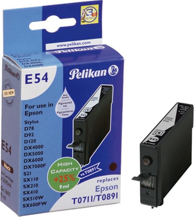 Pelikan E54 inktcartridge Zwart 1 stuk(s)