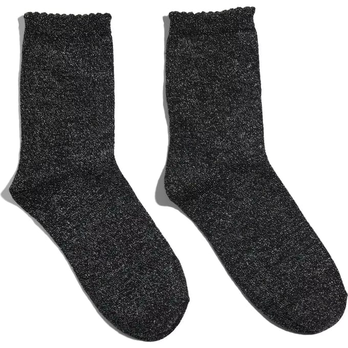 Pieces dames sokken 1-pack - Glitter -onezise - DS17078534 - Zwart