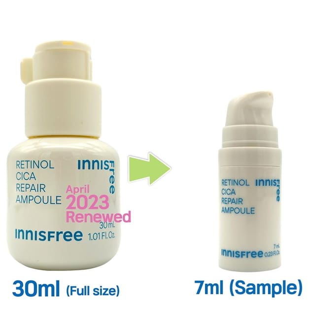 [INNISFREE] Retinol Cica Ampul & Crème Duo Kit 1 set (1 box) white