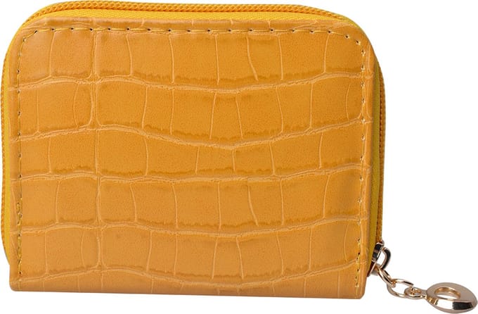 Juleeze Portemonnee 10x8 cm Geel Polyurethaan