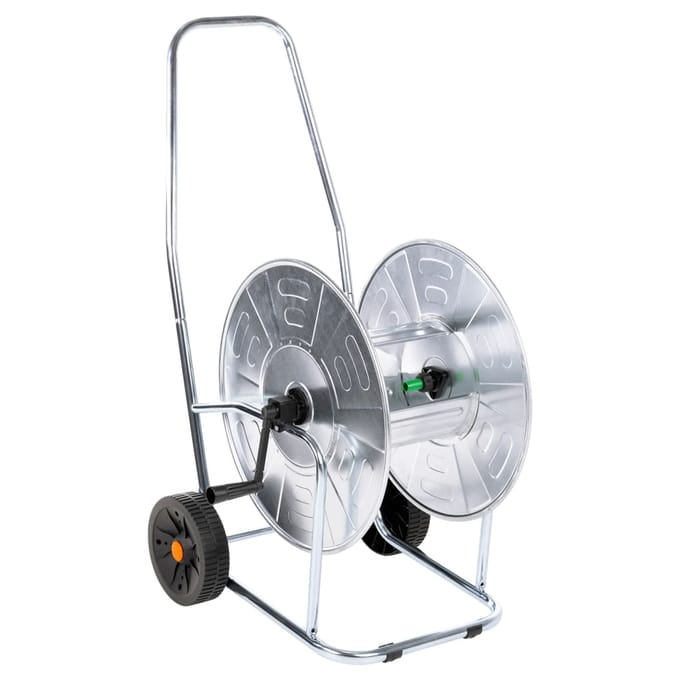 vidaXL - Slanghaspelkar - voor - 80 - m - 3/4" - slang - staal