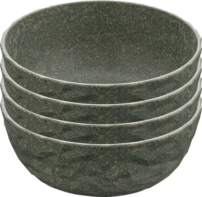 Schaal, 0.7 L, Set van 4, Organic, As Grijs - Koziol | Club Bowl