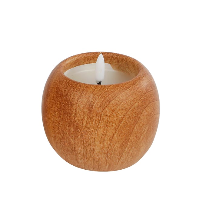 Sfeerverlichting Annet naturel/crème LED/aardewerk