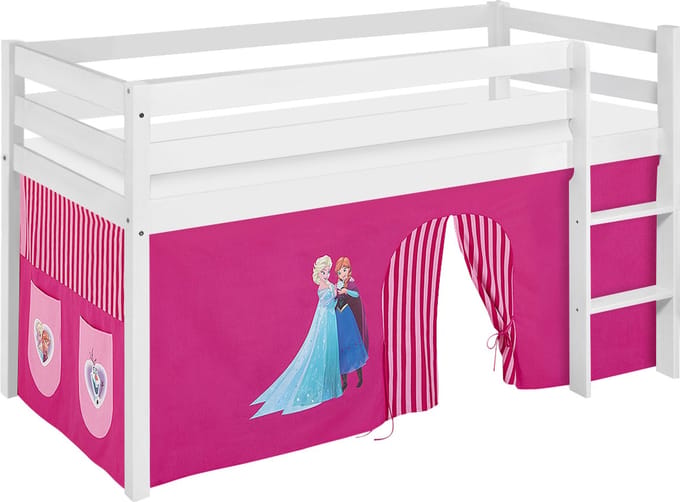 Halfhoogslaper Frozen Roze met tent