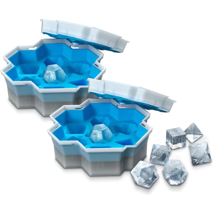 IJsdobbelstenen Zeef Ijsvorm IJsemmer Spelbak Zachte Bevroren Siliconen Bakjes blue