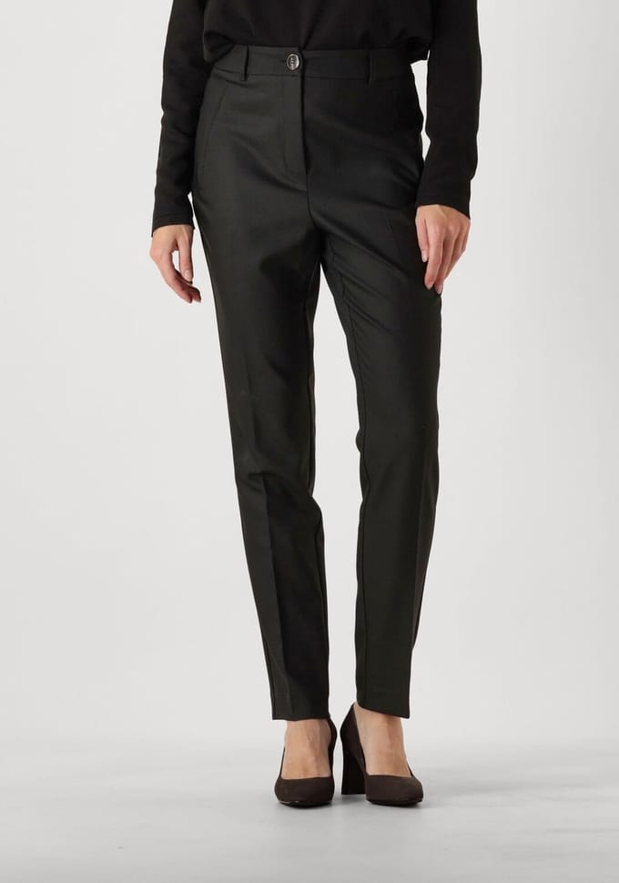 Jansen Amsterdam Wtq440 Broek Dea Broeken Dames - Zwart - Maat S