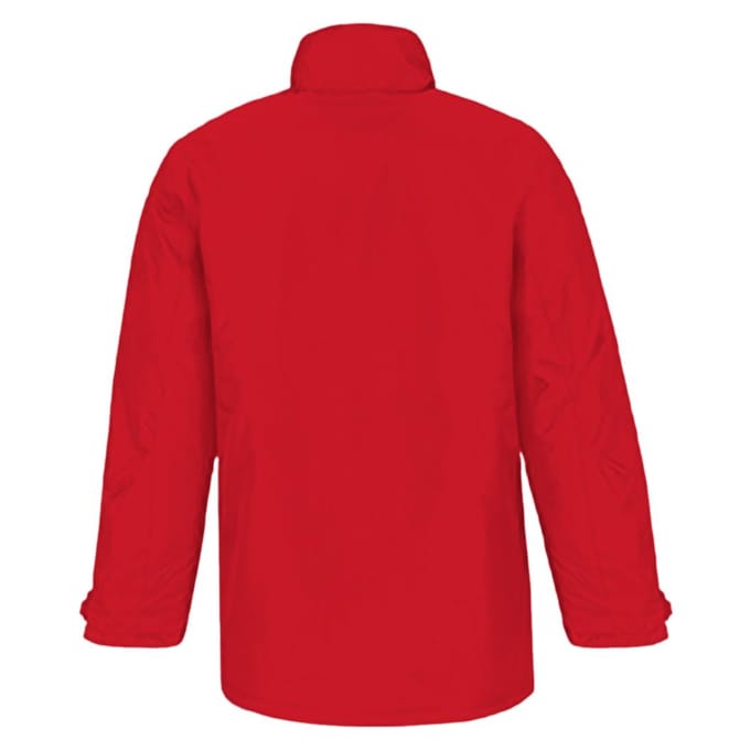 B&C Mens Real+ Premium Windproof Thermo-Isolated Jacket (Waterdichte PU Coating) (Marineblauw)