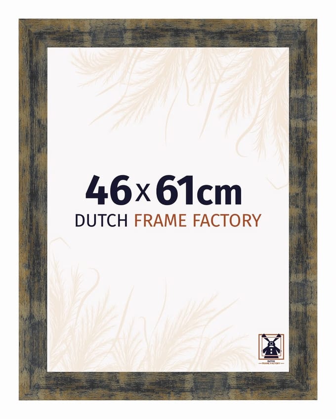 Fotolijst 46x61 cm - MDF - Blauw Goud Gemeleerd - Praag