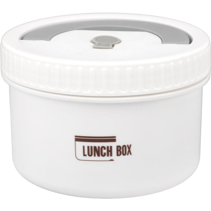 Bento Box Rond 600ml Lunchcontainer Roestvrij Staal Dichtsluitend Lekvrij Geïsoleerd White white