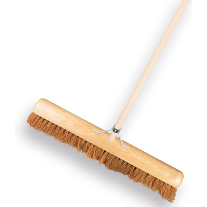 Zaalveger Kokos 50 cm met steel SOLIDE