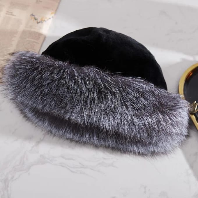 Wintermuts Dames Wild Western Mode Oorwarmend Imitatie Nertsbont Dikke Winddichte Hoed One size kaki
