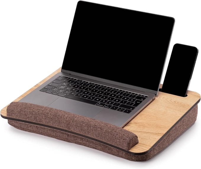 Famanu - Houten laptoptray – eiken & bruin – design