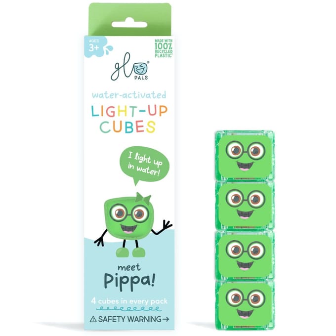 Glopals Light-Up Pippa 4 stuks Badspeelgoed GP-FIN-4PK-PIPPA