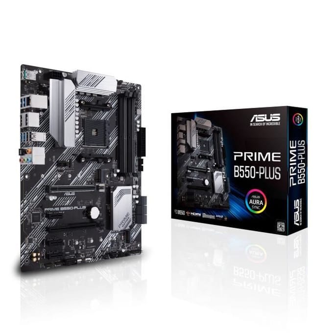 Asus PRIME B550-PLUS Moederbord Socket AMD AM4 Vormfactor ATX Moederbord chipset AMD® B550