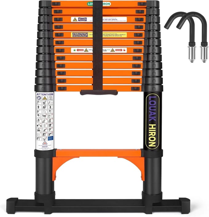 Telescopische Vouwladder 3,8 Meter - Uitschuifbaar & Multifunctioneel