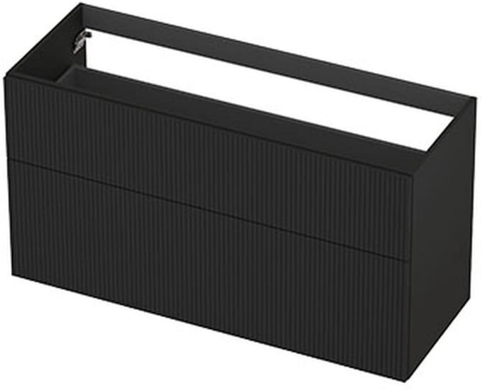 INK - Onderkast 2L A-sym Gelakt Gefr. Front - 1200x450x650 Mm - Mat Zwart