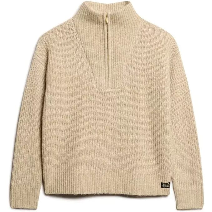 Superdry - Essential trui met halve rits - Dames - Sweaters