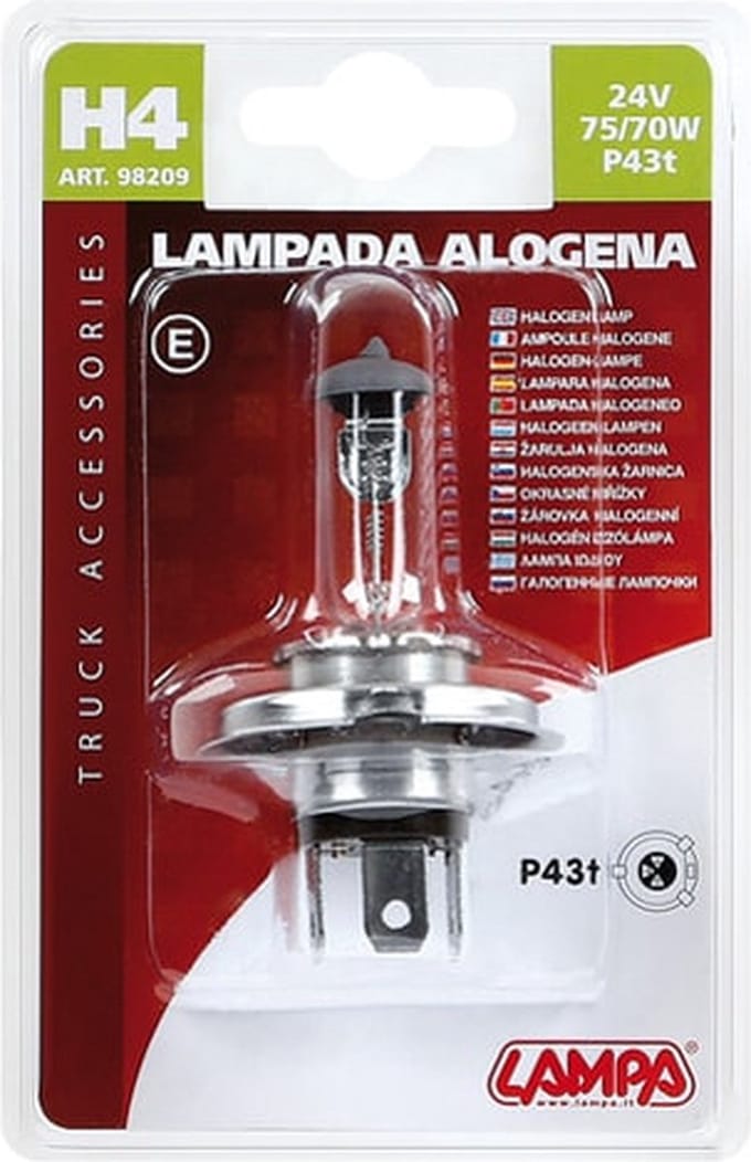 H4 lamp 24V 75/70W