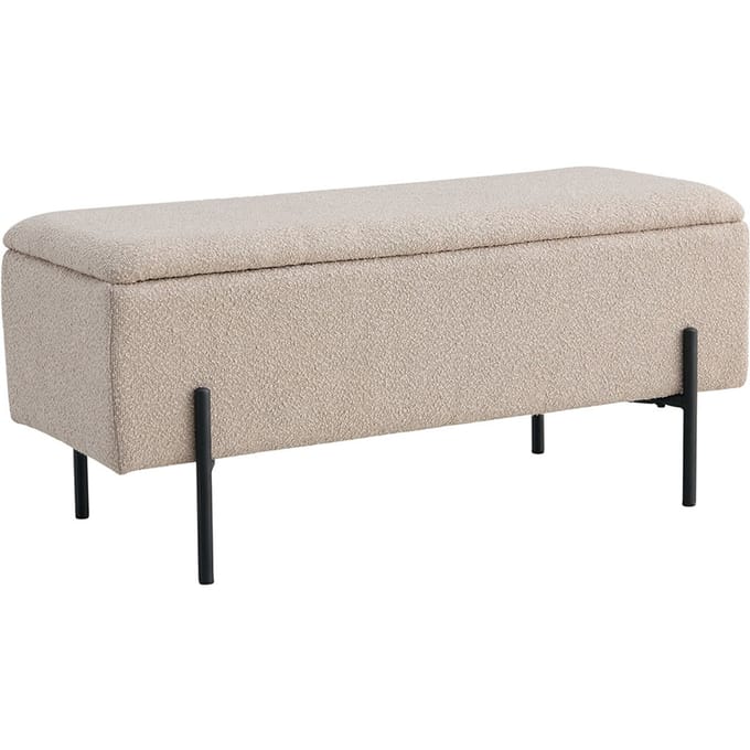 House Collection Bouclé Hocker Ylwa Beige
