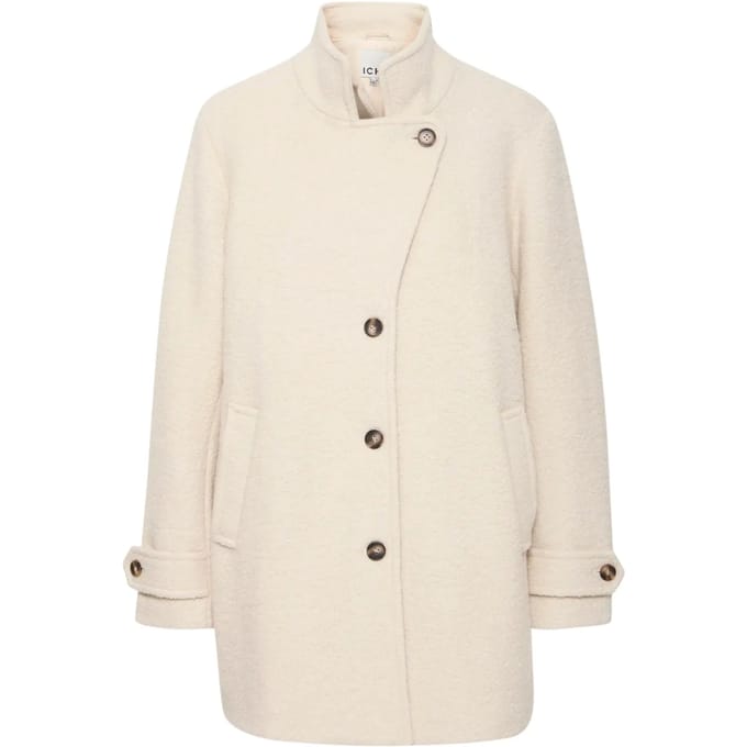 Relaxed fit lange jas van wolmix, model 'Tipa'