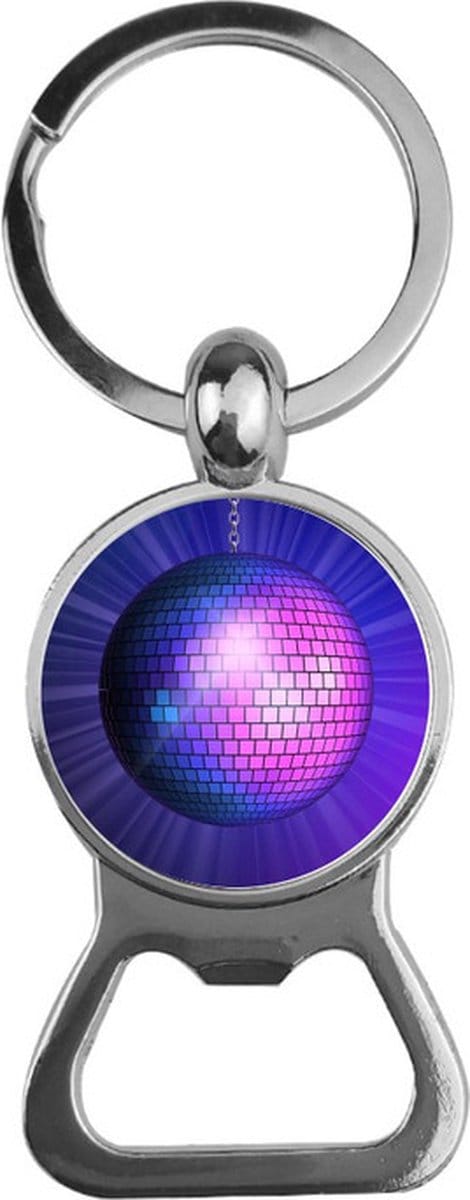 Bieropener Glas - paarse Discobol