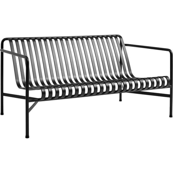 HAY - Palissade Lounge sofa - antraciet - zwart